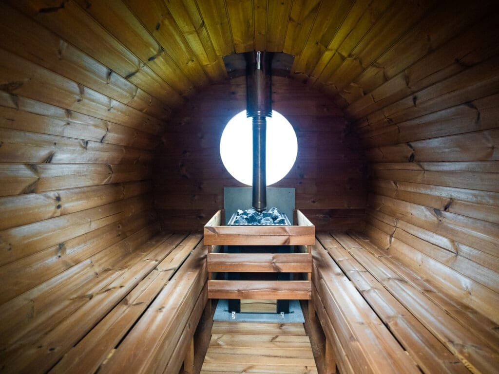 Lit Sauna and Space